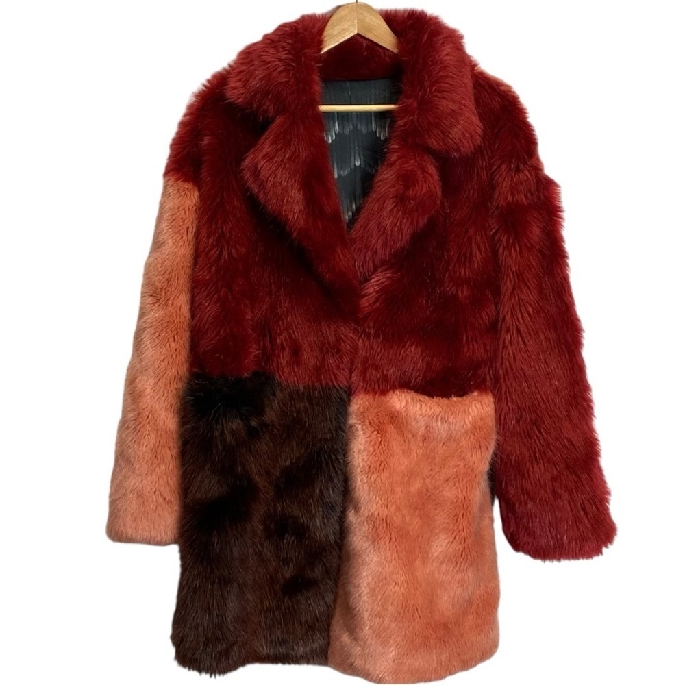Heurueh Faux Fur I Mean Business Coat
